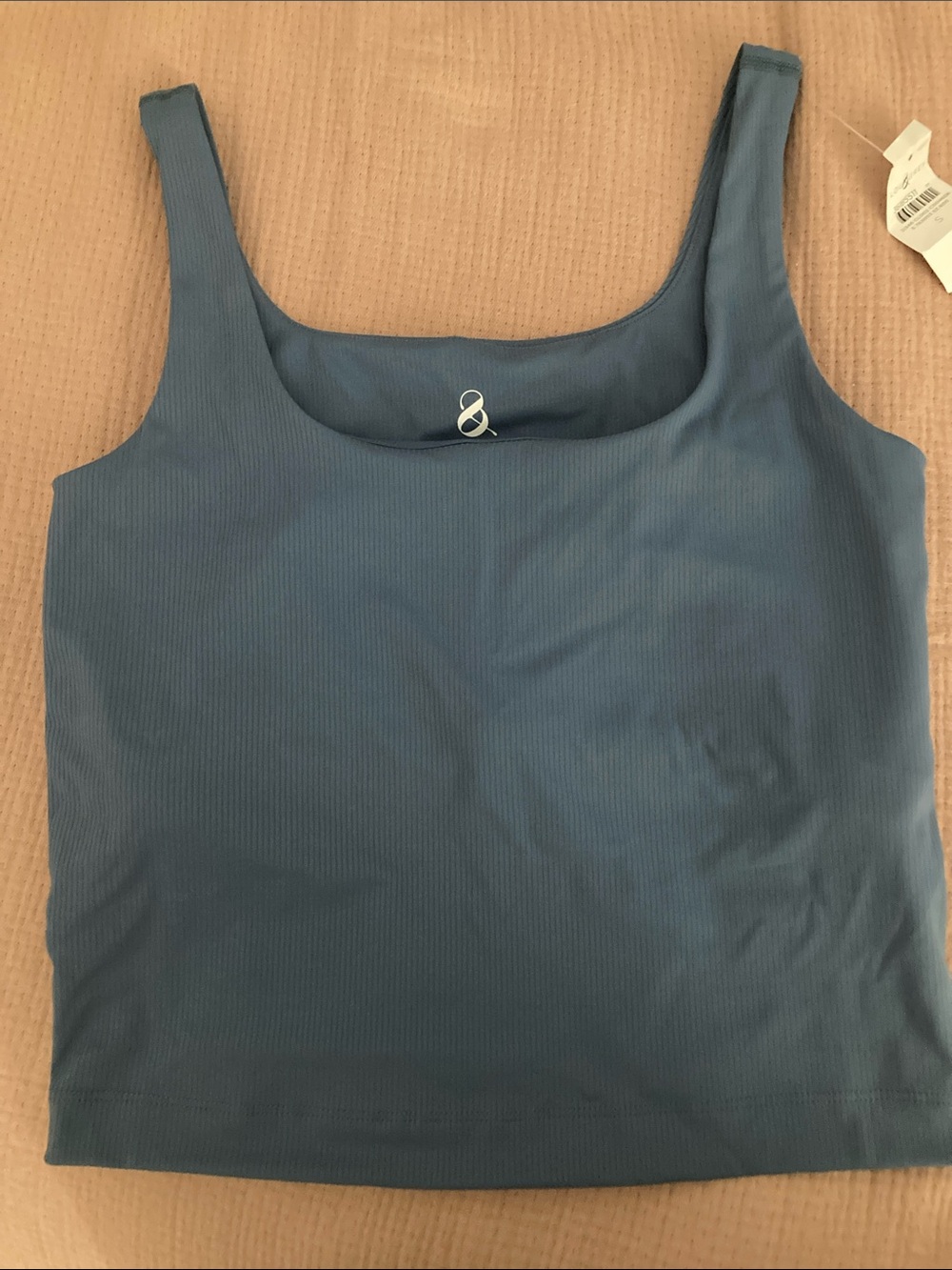 NWT S Lou & Grey Blue Cropped Tank/Bra